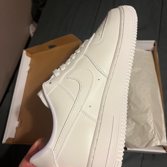 Nike Air Force 1 Low White Sneakers - Picture 3 of 6